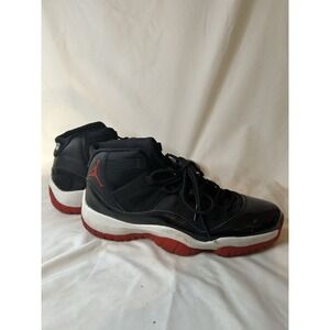Nike Air Jordan 11 Retro High  Bred Sneakers Size  6.5Y 136046-117